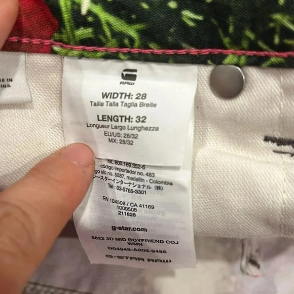 [W28L32] G-Star Raw Elwood 5622 3D Mid Waist Boyfriend Color Pants WMN - Picture 10 of 10